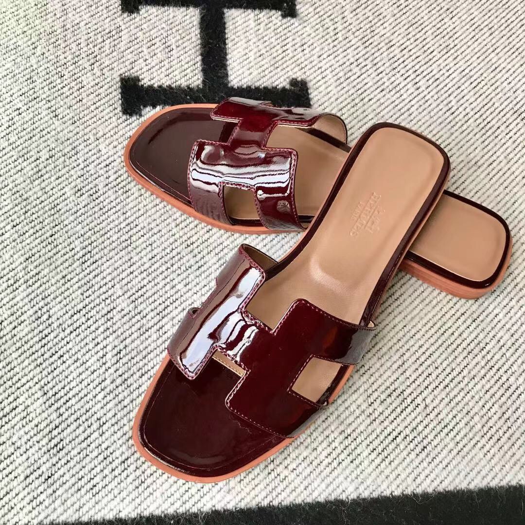 에르메스 올수공 오란 슬리퍼 샌들 페이던트 26